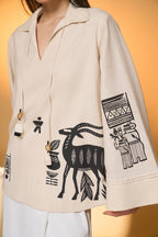 Ivory Noir Stag Co-Ord Set