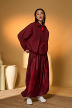 Maroon Pine-Code of Jungle Bakery Co-Ord Set