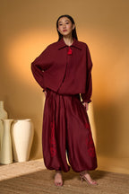 Maroon Pine-Code of Jungle Bakery Co-Ord Set