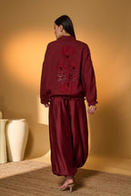 Maroon Pine-Code of Jungle Bakery Co-Ord Set