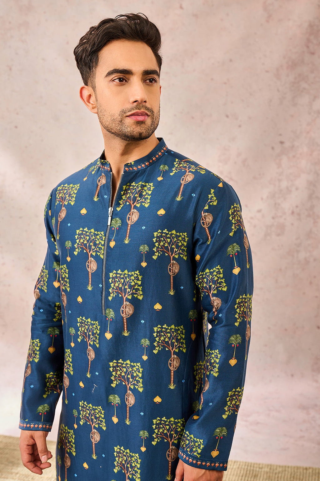 Indigo Wildscape Kurta
