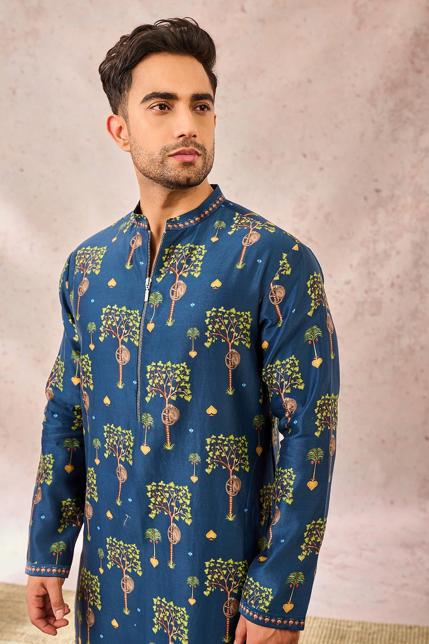 Indigo Wildscape Kurta
