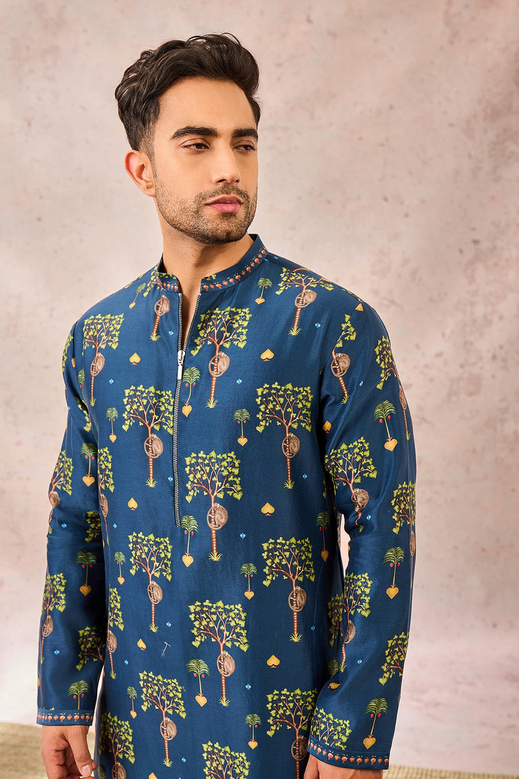 Indigo Wildscape Kurta