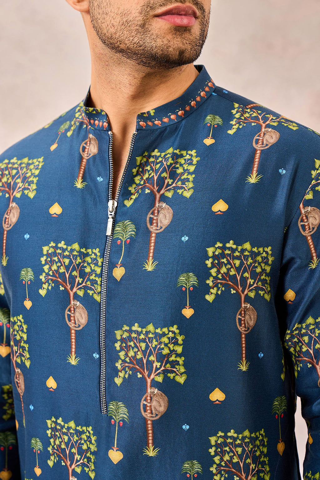 Indigo Wildscape Kurta