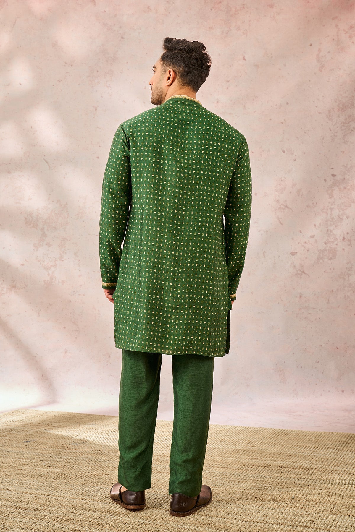 Green Tree of Hearts Kurta Set