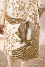 Ivory Bagh E Bahar Sherwani Set