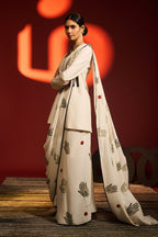Ecru Palm Theory Saree