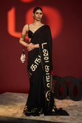 Black Madras Muse Saree