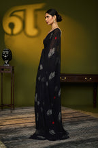 Black Palm Theory Saree