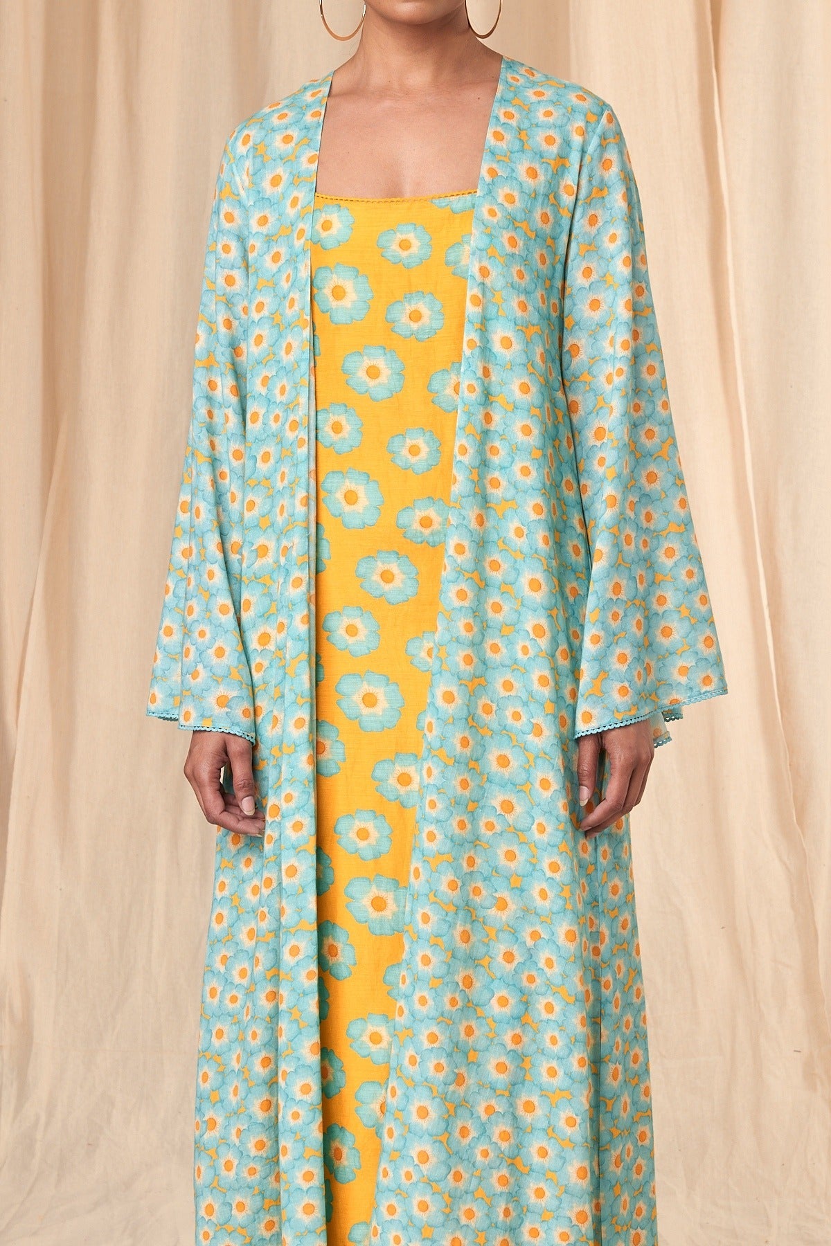 Yellow Crazy Daizy & Sunshine Slip Dress & Jacket