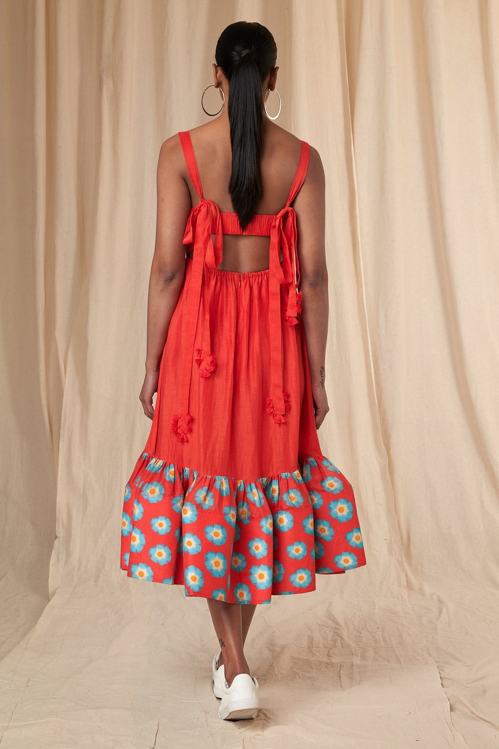 Red Crazy Daizy Skater Dress