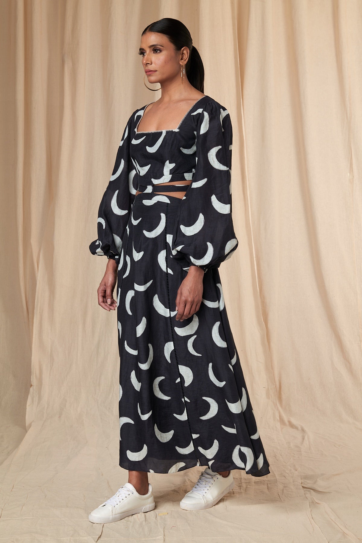 Black Mooncrest Cut Out Dress