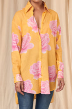 Sunshine Yellow Rosy Shirt