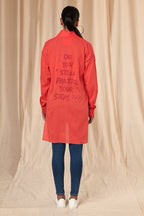 Red Slogan Shirt