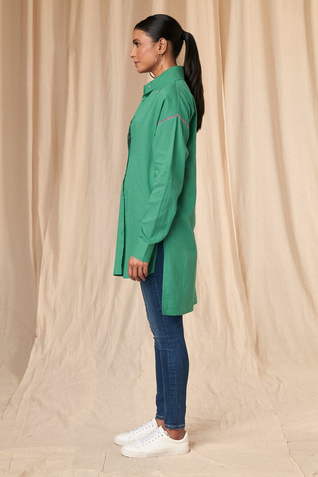 Green Slogan Shirt