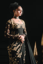 The Sunheri Bel Stitched Saree
