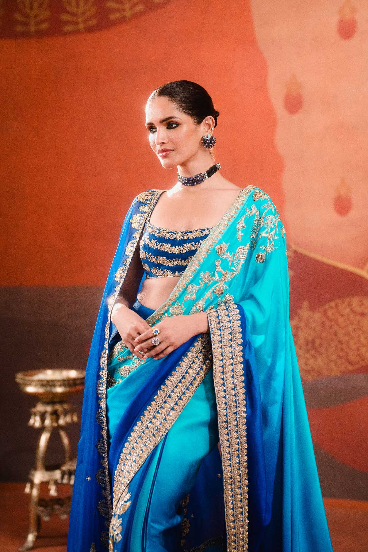 The Saanjh Stitched Saree