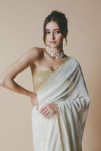 Ivory Chaand Saree