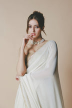 Ivory Chaand Saree