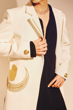 The Crescent Palm Trench Coat Set
