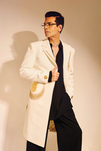 The Crescent Palm Trench Coat Set